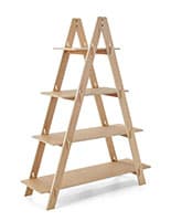 This A-Frame Shelf is the Perfect Addition to Your Boutique, Retail Store, Pop-Up Shop, or Craft Fair Booth A-frame shelf made with earth-friendly poplar wood core