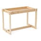 44"w Retail Dump Table w/ 2.5"d Surface, Eco-Friendly Poplar Wood - Natural
