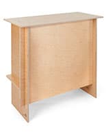 Portable Wooden Sales Counter with Modern Natural Natural Wood Finish Portable wooden sales counter measures 40 inches wide by 38 inches tall