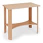 28" Tall Wooden Display Table, Collapsible Design, Eco-Friendly Poplar Wood - Natural