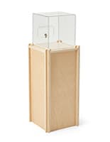 This Floor Standing Donation Box Has a Simple Assembly Process So You Can be Set Up in Seconds Floor standing donation box with no hardware needed to assemble