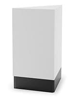 20" Cash Wrap Corner Filler, Flat Top, Triangular Design Corner filler sales counter ships fully assembled and is made in the USA