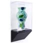 12”w Wall Wedge Display Case w/ MDF Base and Lift Off Acrylic Vitrine - Black