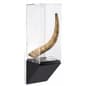 8”w Wall Wedge Display Case w/ MDF Base and Lift Off Acrylic Vitrine - Black