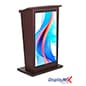 43" Digital Podium with LCD Screen, Android 14 OS, Built-in Shelf