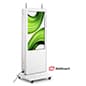 43"-55" 2-Sided Interactive Touch Screen Kiosk, Android Operating System, Wheels
