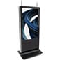 43"-55" 2-Sided Interactive Touch Screen Kiosk, Android Operating System, Wheels