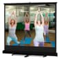 96 x 96 Projector Screen with Retractable Design - Black