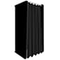 4W x 7.5H Portable Dressing Room Frame w/ Fade-Resistant Stretch Poly Fabric - Black
