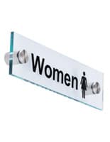 “Women” Bathroom Sign for Businesses “Women” Bathroom Sign, Acrylic