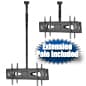Ceiling TV Mount for 2 Screens 37” to 70”, Double Sided, Height, Tilt, & Pan - Black