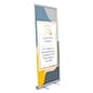 Retractable Banner Stand with 33 x 78 Custom Latex Printed Graphic - Silver