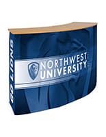 This Pop Up Counter Stand Will Make An Impact At Your Next Event Pop up counter stand with eco friendly graphics