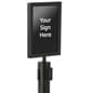 QueuePole.Economy 8.5 x 11 Stanchion Sign Frame, Slide-In Design, Portrait – Black