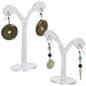 Single Pair Earring Jewelry Display, Curved Design, 6 Units Per Set, Acrylic - Clear