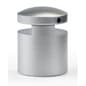 1 x 3/4 Dual Edge Grip Standoffs, Round - Silver