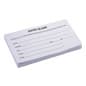 Entry Forms, Pad of 100 Sheets - White