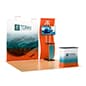 10x10 Trade Show Booth w/ Custom Printing, Monitor Mount, Counter - Full Color
