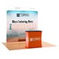 8' Tension Fabric Trade Show Kit with Custom Printing, Portable Counter - Full Color