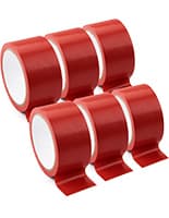 This Red Vinyl Floor Tape Is Great for Dance Studios to Separate Age Groups Red vinyl floor tape will adhere to any dry and clean surface
