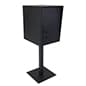 16 w x 52 h Outdoor Pedestal Drop Box w/ Permanent Mounting and Steel Build - Black