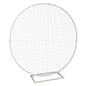 Metal Circle Gridwall Backdrop w/ Floor Standing Design - Gold or White