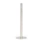 QueuePole Slim 16" Silver Stanchion Post, Floor Mounting, Rope Not Included