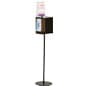Acrylic Ballot Box w/ Lock, (2) 8.5 x 11 Sign Frames, Side Pocket & Floor Stand