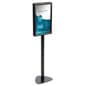 Floor Standing Sign Holder, Snap Open Frame, Double-Sided - Black
