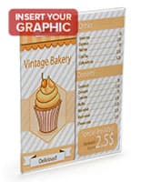 8.5 x 11 Plastic Sleeve with Adhesive Backing Clear Acrylic 8.5 x 11 Plastic Sleeve