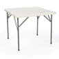 34" Square Folding Table - White