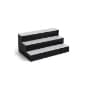 24"w 3-Tier Acrylic Bottle Organizer for Countertop Use, Interior LED Lights - Clear