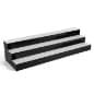 48"w 3-Tier Acrylic Bottle Organizer for Countertop Use, Interior LED Lights - Clear