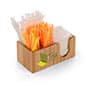 Straw, Stirrer & Napkin Organizer, 5 Compartments, Custom Graphics - Pine