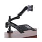 Desktop Laptop Stand w/ VESA Mount, Articulating Arms, 2 Port USB Hub - Black