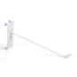 8" Metal Gridwall Peg Hook, Set of 25 - White
