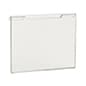 Acrylic Sign Holder for Gridwalls or Slatwall, Top-Loading - Clear