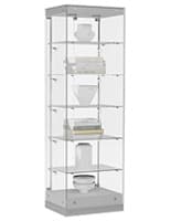 LED Tower Cabinet Perfect for Storing and Displaying Store Merchandise Retail LED Tower Cabinet
