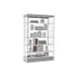 48” Display Case w/ LED Lights, Frameless, Sliding Door, Ships Assembled - Silver
