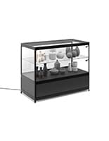 Illuminated Glass Merchandise Counter for Jewelry Illuminated Glass Merchandise Counter, 38" Overall Height