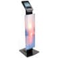 Navigator Series iPad Floor Stand w/ Locking Enclosure & Custom Artwork - Black