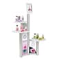 iPad Floor Stand w/ 3 Acrylic Tabletops & Full Color Custom Printed Panels - Silver