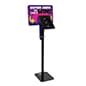 iPad Tablet Floor Stand w/ Custom Printed Graphics, Locking Enclosure - Full Color