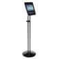 iPad Mini Height Adjustable and Rotating Floor Stand - Black Powder Coated