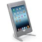 iPad Pro Desktop Stand, Locking Enclosure w/ Exposed Home Button - Silver