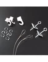 Poster Hanging Set with 6" Nylon Line Poster Hanging Set