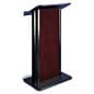 Podium for Floor, 49" Tall, Aluminum & MDF - Mahogany
