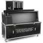 TV Case with Foam Interior for (2) Monitors 40” to 60”, Locking Wheels - Black