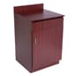 Hostess Station with Enclosed Cabinet & Pull--Out Drawer, Adjustable Shelf - Mahogany