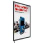 Hanging LED Poster Holder for Windows, Snap Open Frame, Illuminated